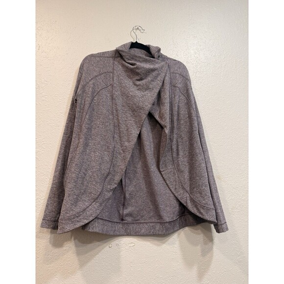 Lululemon Rulu Rally Wrap Jacket Heathered Graphite Purple Rulu Soft Size 8 - Picture 1 of 6